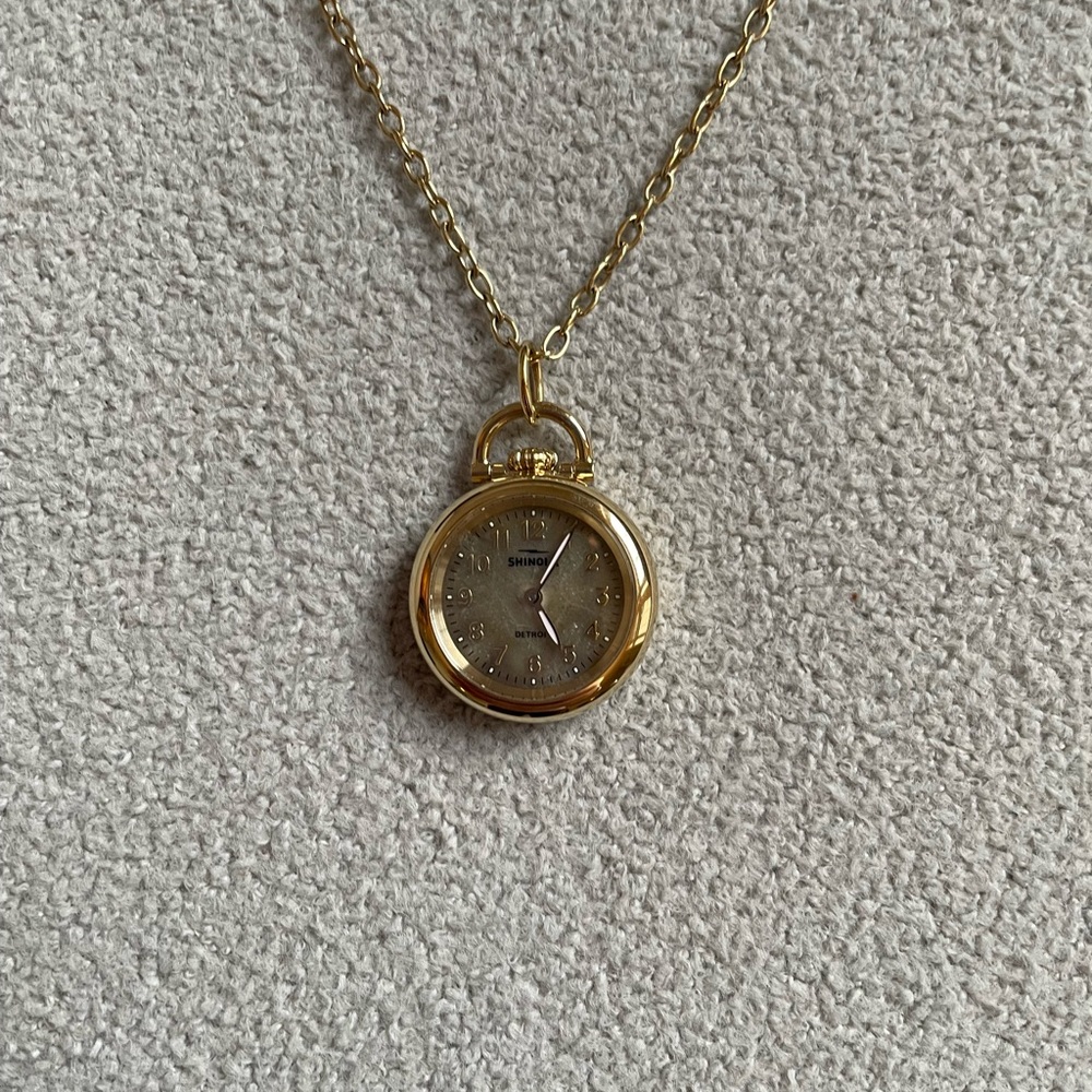 Shinola Petoskey Runwell Watch Pendant Necklace - Picture 4 of 7